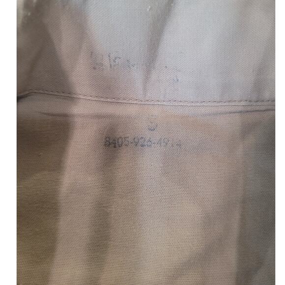 Korean War Era Military Lance Corporal Khaki Service Shirt, S/S, Small, 14½ Neck - Picture 4 of 8